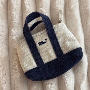 Vineyard Vines Blue and Cream Mini Bag